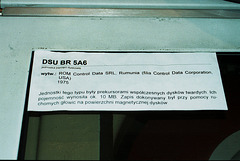 DSU BR 5A6 Plaque, Palace of Culture and Science, Warsaw, Poland, 2007