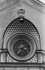 Building Clock, Starego Miasta, Warsaw, Poland, 2007