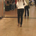 Young blurry readhead in high heels - Brussels airport  / 19-10-2008