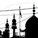 Silhouette with minaret