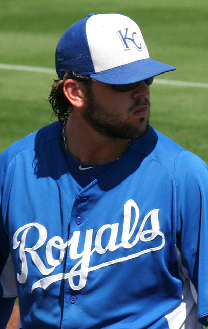 Mike Moustakas Signing Autographs (9856)