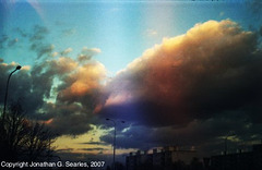 Sunset and Clouds, Picture 2, Sidliste Haje, Prague, CZ, 2007