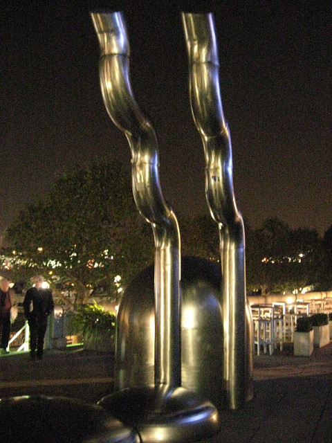 Sculpture at night