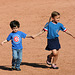 Kids Running The Bases at Hohokam Stadium (0861)