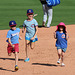 Kids Running The Bases at Hohokam Stadium (0740)