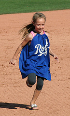 Kids Running The Bases at Hohokam Stadium (0788)