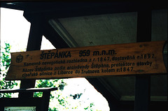 Stepanka Sign, Stepanka, Liberecky Kraj, Bohemia(CZ), 2007