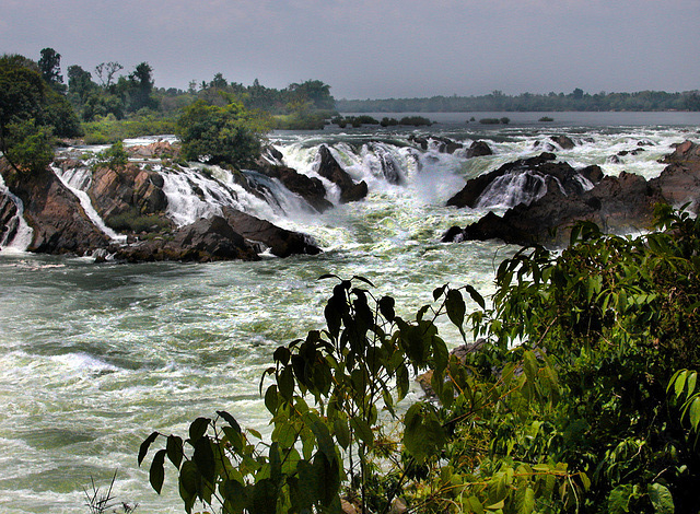 Khone Falls in Laos