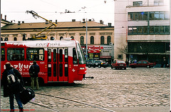 Brno Tram #1081 At Hlavni Nadrazi, Brno, Moravia(CZ), 2005