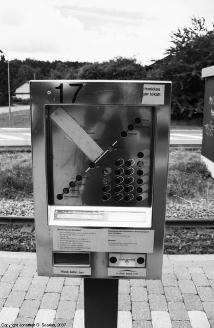 Ticket Machine, Faxe Ladeplads, B&W Version, Fakse, Denmark, 2007