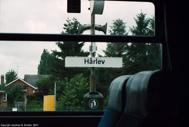 Station Sign From The Train, Harlev, Denmark, 2007