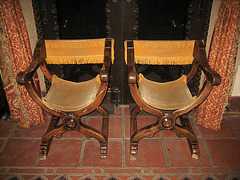 Savonarola Chairs at Scotty's Castle (8759)