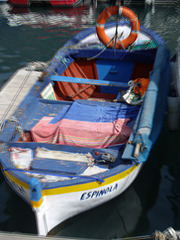 Fischerboot im Hafen von Los Gigantes