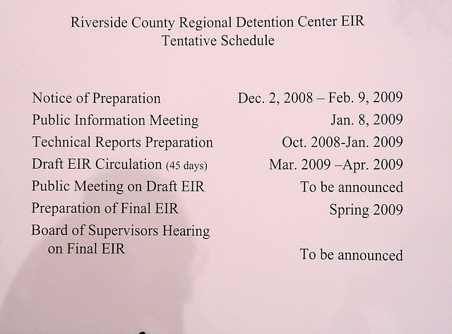 Whitewater Jail EIR Schedule (2597)