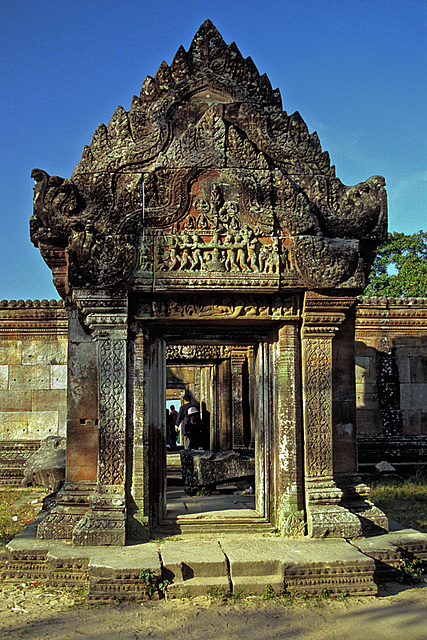 The "Nāga" gate into the Gopura on the third level