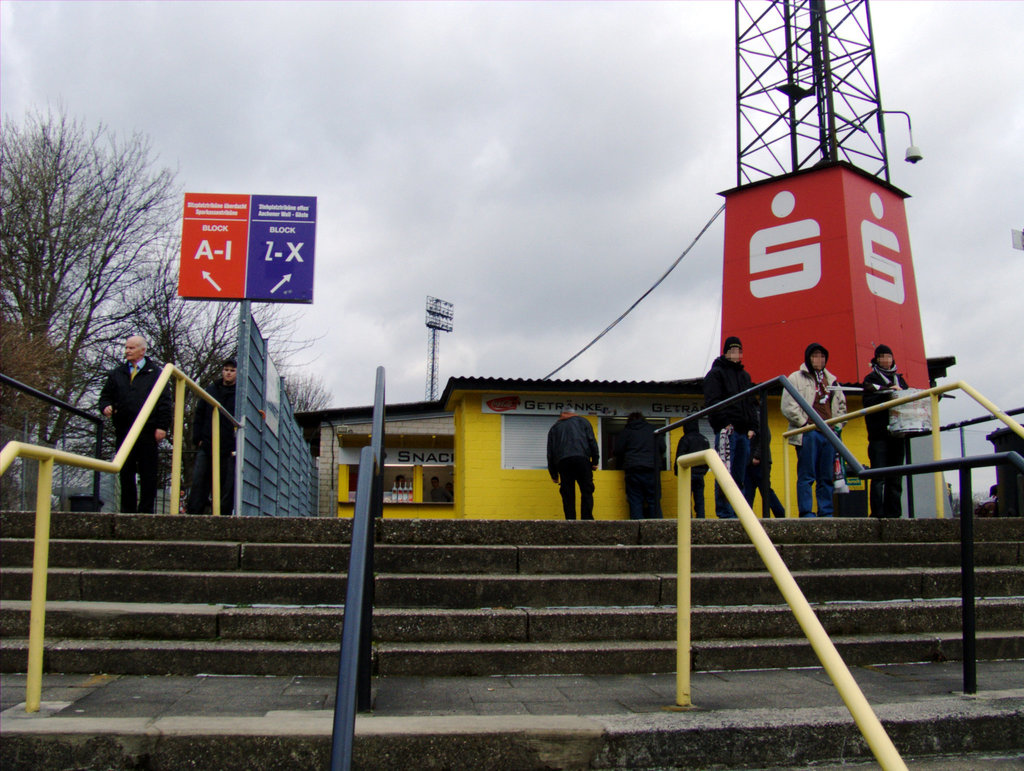 Stairway to Tivoli soccer ground in Aachen