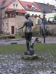Bronzefigur im "Plan"