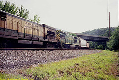 Reading & Northern #s2398 and 3300, West Leesport, PA, USA, 1995
