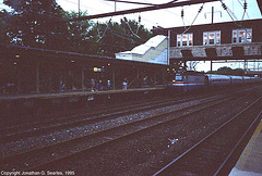 Amtrak #910 Arriving At Lancaster, PA, USA, 1995