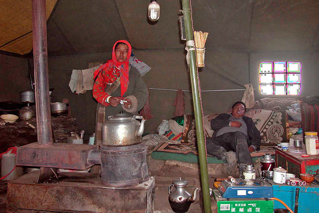 Inside a Nomads Tent