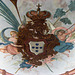 University of Coimbra, ceiling painting, Portuguese coat of arms (1)