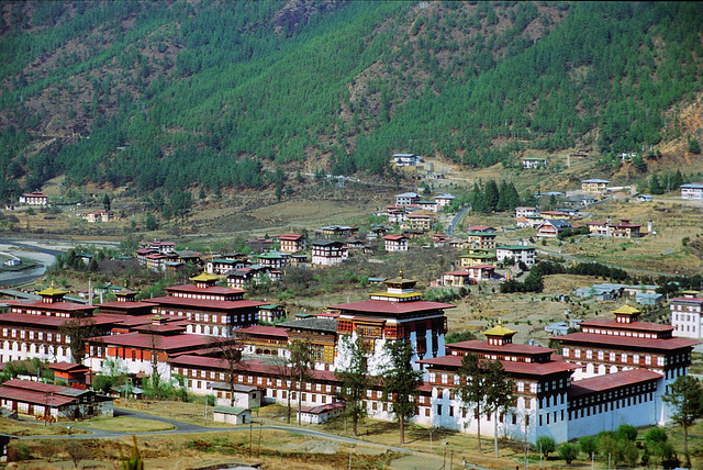 Tashi Choe Dzong and Gouvernment building complex of Bhutan