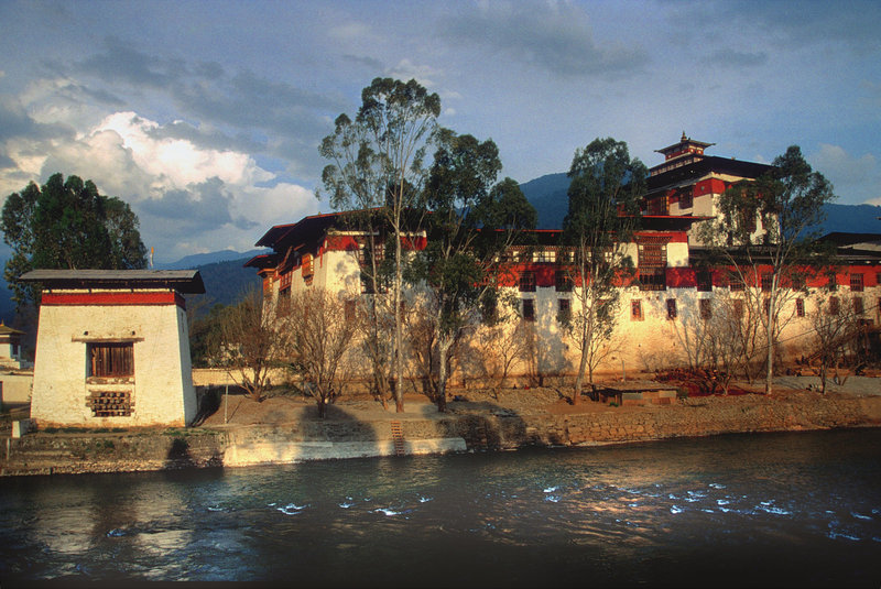 Punakha Dzong in the sunset light