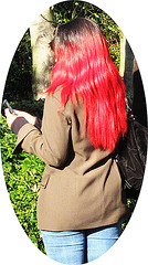 Reddened hair