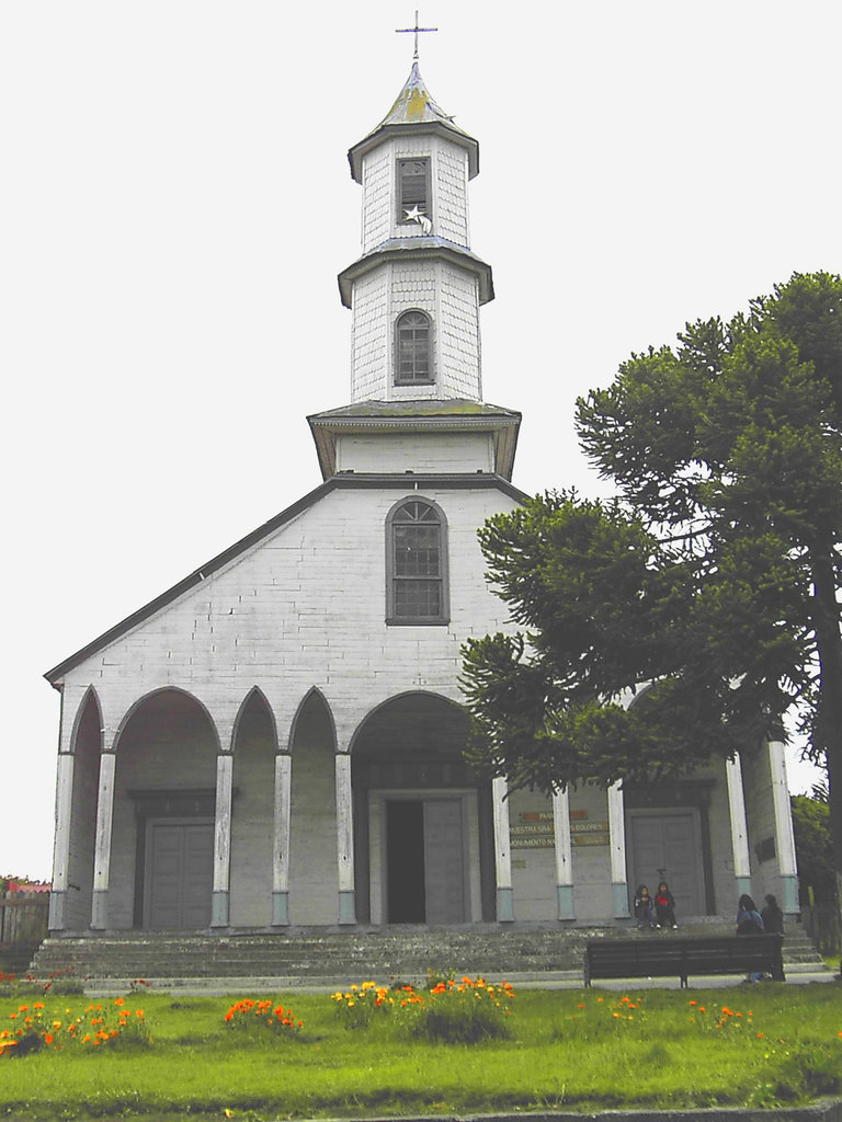 Eglise en bois.  Wooden Church