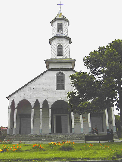 Eglise en bois.  Wooden Church
