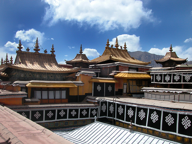 At the rooftop of the Potala Palace