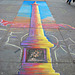 Nelson as pavement art