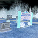 Immaculate heart of Mary cemetery - Churubusco. NY. USA.  March  29th 2009-  En négatif