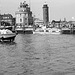 Cuxhaven  Auslaufendes Tragflächenboot