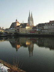the postcard view of regensburg