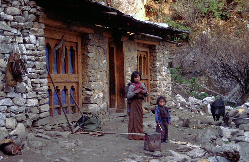 In front of the Yak herders hut