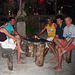 Our diving group enjoy the entertainment of the island