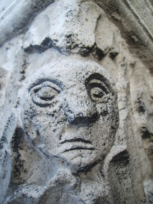 small stone face