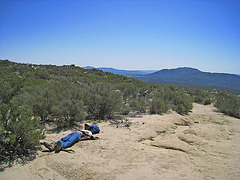 Cliff Resting On The Trail To South Fork Of The San Jacinto Creek (0375)