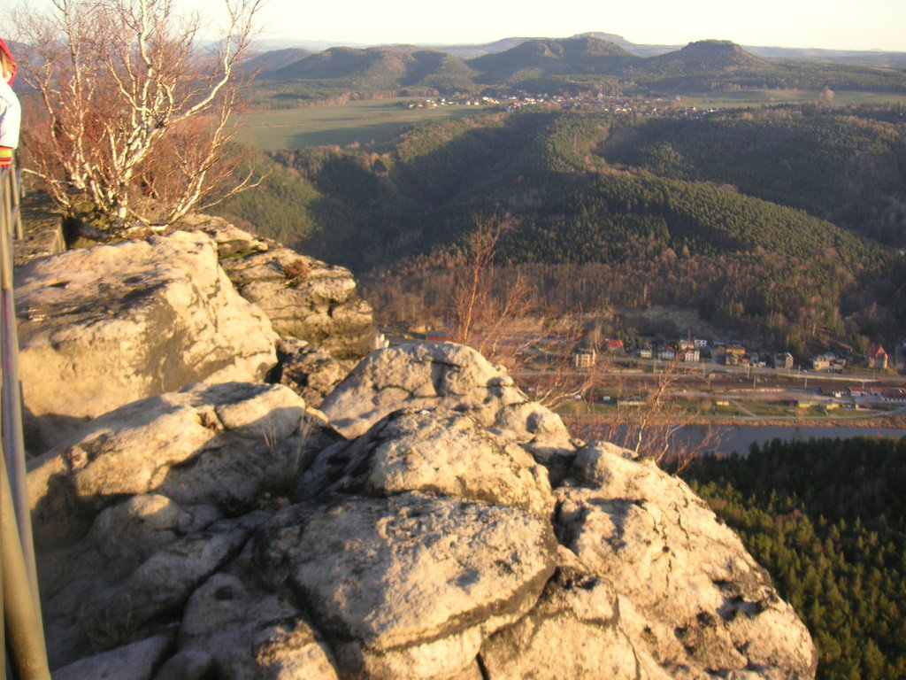 Blick auf Stadt Königstein