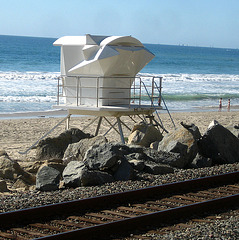Interesting Lifeguard Station in San Clemente (9223)
