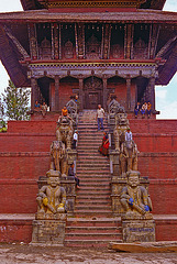 The steps to the Nyatapola Temple
