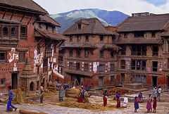 A yard in Bhaktapur
