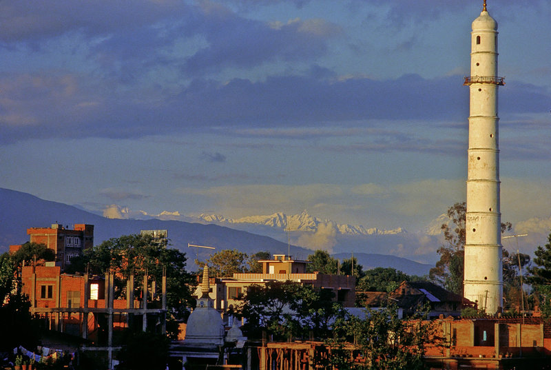 Kathmandu skyline with Bhimsen tower