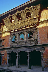Wooden carved windows from Newari art