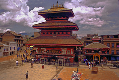 Bhairavnath temple at Dubar square in Bhaktapur