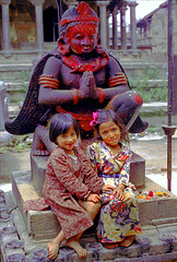 Small girls in Patan