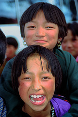 Two young Bhutanese ladies