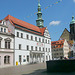 Blick auf Rathaus und oberen Marktplatz