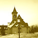 Abbaye St-Benoit-du-lac  /   St-Benoit-du-lac  Abbey -  Quebec, CANADA - February  7th 2009 - SEPIA.